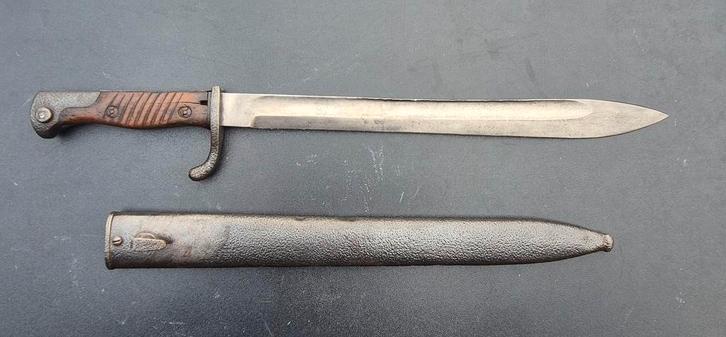 ORIGINELE DUITSE WO1 S98/05 BUTCHER BAJONET 1915, Verzamelen, Militaria | Algemeen, Landmacht, Mes of Dolk, Duitsland, Ophalen of Verzenden