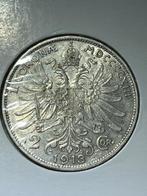 Oostenrijk, zilveren 2 Corona 1913, Zilver, Oostenrijk, Losse munt, Verzenden