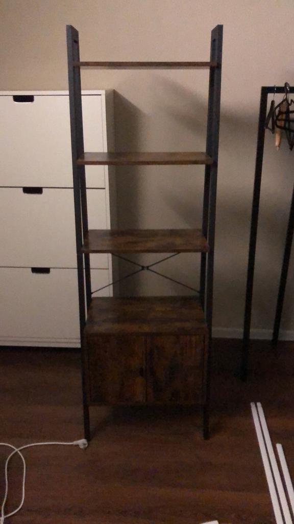 Industriële Stellingkasten met Bureau, Huis en Inrichting, Kasten | Stellingkasten, Gebruikt, Ophalen of Verzenden