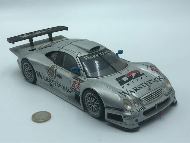Mercedes CLK-GTR Alessandro Nannini, Marcel Tiemann, Maisto, Hobby en Vrije tijd, Modelauto's | 1:18, Ophalen of Verzenden, Gebruikt