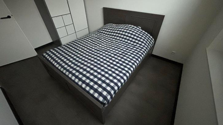 Tweepersoonsbed (160x200), Huis en Inrichting, Slaapkamer | Bedden, Gebruikt, Tweepersoons, 160 cm, 200 cm, Overige materialen