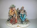 Capodimonte beeld Zwervers op bank., Ophalen