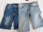 2x jeans korte spijkerbroek 134, Ophalen