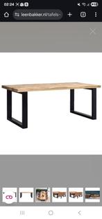 Mangohout tafel 200x75cm, Huis en Inrichting, Tafels | Eettafels, Ophalen of Verzenden, Zo goed als nieuw, Rechthoekig, 50 tot 100 cm