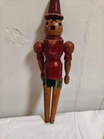 Oude houten Pinokkio vintage Pinocchio, Antiek en Kunst, Curiosa en Brocante, Ophalen