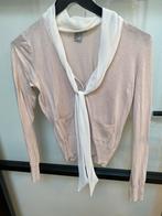 Lichtroze H&M Blouse met Strik - XS, Ophalen of Verzenden, Zo goed als nieuw, Maat 34 (XS) of kleiner, Roze