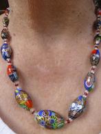 Antiek Venetiaans Millefiori Ercole Moretti Collier met Goud, Overige materialen, Ketting, Verzenden