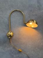 Vintage Dijkstra - wandlamp - goud, Huis en Inrichting, Ophalen of Verzenden, Zo goed als nieuw