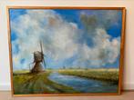 Pieter Huijzer schilderij olieverf op doek 105x83cm, Ophalen of Verzenden