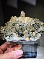 Zeldzame Tuinkwarts. Kwarts met Epidoot en Limoniet. China, Ophalen of Verzenden, Mineraal