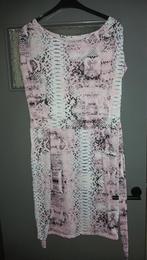 Tricot jurk roze print maat L, Kleding | Dames, Ophalen of Verzenden, Nieuw, Roze
