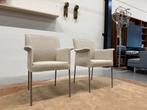 2 Nieuw Design on Stock Gola Eetkamerstoel Kaya stof Stoel, Huis en Inrichting, Stoelen, Twee, Wit, Ophalen of Verzenden, Stof