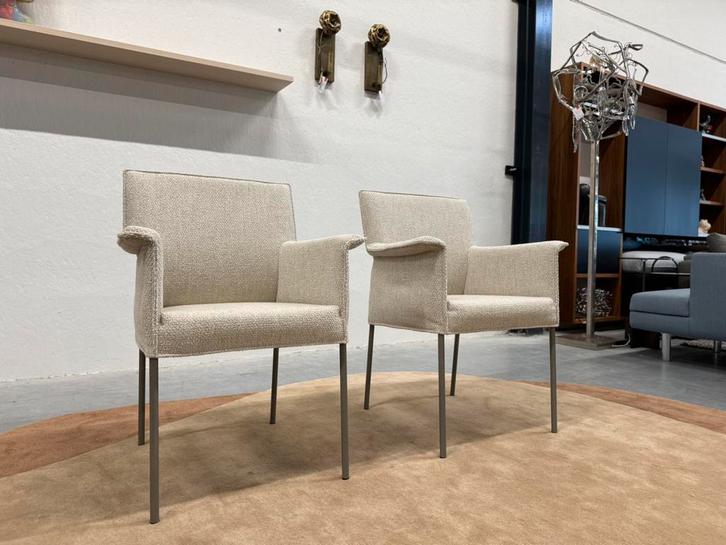 2 Nieuw Design on Stock Gola Eetkamerstoel Kaya stof Stoel, Huis en Inrichting, Stoelen, Nieuw, Twee, Stof, Wit, Ophalen of Verzenden