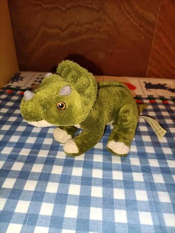 Groene dinosaurus knuffel wwf wnf 21 cm  beschikbaar voor biedingen