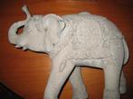 Grijze olifant, 29 cm hoog, 30 cm breed, beton-look, Ophalen of Verzenden, Zo goed als nieuw, Overige soorten, Beeldje of Figuurtje