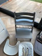 Stokke Tripp Trapp Grijs + Newborn Set, Ophalen, Gebruikt, Meegroeistoel, Afneembaar eetblad