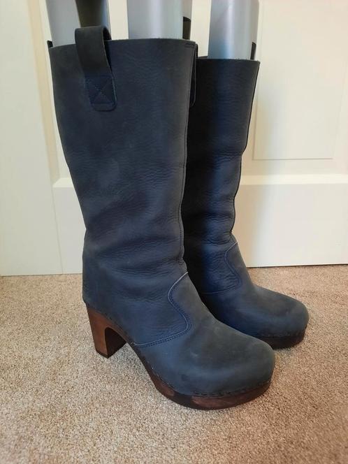 Prachtige Clumpy's hoge leren lederen laarzen Roos maat 38, Kleding | Dames, Schoenen, Zo goed als nieuw, Hoge laarzen, Blauw