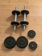 Set verstelbare dumbbells, Sport en Fitness, Fitnessmaterialen, Ophalen, Zo goed als nieuw, Dumbbell