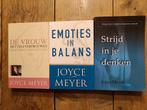3 Boeken van Joyce Meyer., Boeken, Ophalen of Verzenden, Zo goed als nieuw