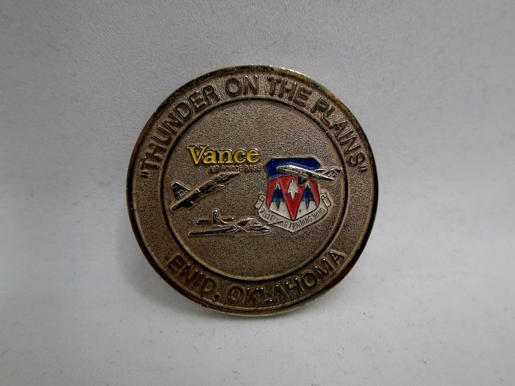 US Air Force Thunderbirds Demo Team Challenge Coin Enid AFB, Verzenden, Luchtmacht, Amerika, Lintje, Medaille of Wings