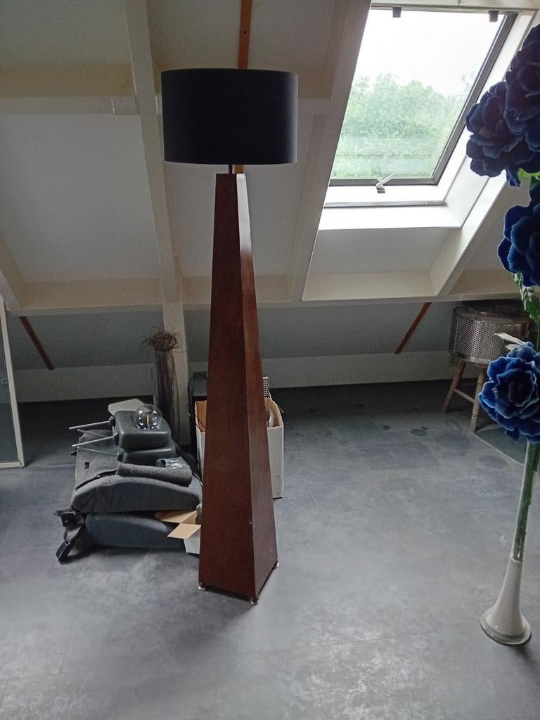 Zeldzame VandeHeg Obelisk Designlamp - Hoogte 150/172 cm, Ophalen, Gebruikt, Design, Metaal