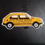 Leuke oude sticker.  AUTO SERVICE WIJCHEN., Ophalen of Verzenden, Zo goed als nieuw, Overige typen
