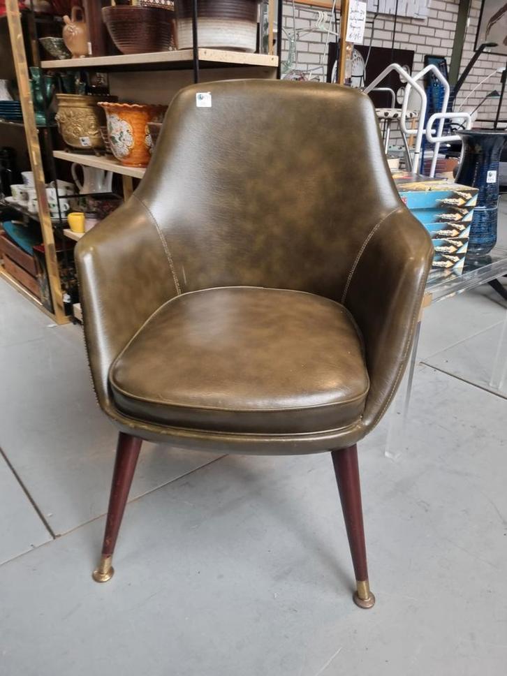 Vintage jaren 60 stoel, Huis en Inrichting, Stoelen, Gebruikt, Eén, Overige kleuren, Ophalen