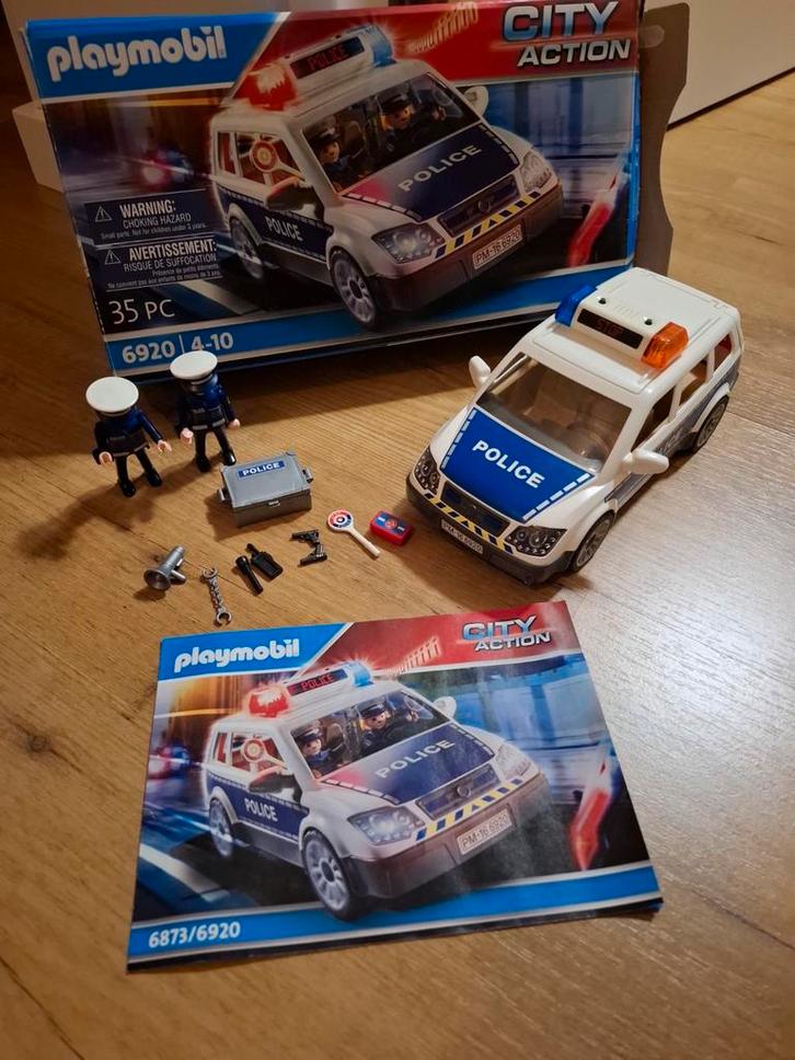 Playmobil Politie Patrouille 6920 - Compleet (Licht OK), Kinderen en Baby's, Speelgoed | Playmobil, Gebruikt, Complete set, Ophalen of Verzenden