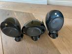 KEF PSW3631 HTS/HTC2001.3 3 speakers, Gebruikt, Minder dan 60 watt, Front, Rear of Stereo speakers, Ophalen