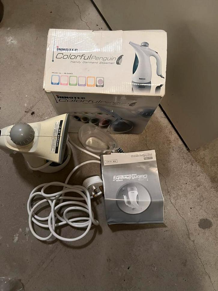 Draagbare Kledingstomer - InnoTec Colorful Penguin, Witgoed en Apparatuur, Stoomapparaten, Gebruikt, Kledingstomer, Ophalen of Verzenden