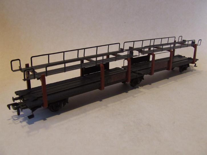 FLEISCHMANN 1471 DB autotransportwagen, 3 assig,  in OVP, Hobby en Vrije tijd, Modeltreinen | H0, Gebruikt, Wagon, Gelijkstroom of Wisselstroom