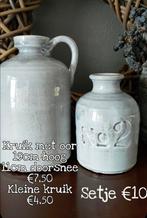 Nieuwe set kruikjes, Huis en Inrichting, Woonaccessoires | Vazen, Overige kleuren, Ophalen of Verzenden, Minder dan 50 cm, Glas