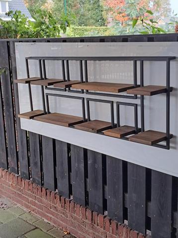 Industriële wandrek 130x50cm