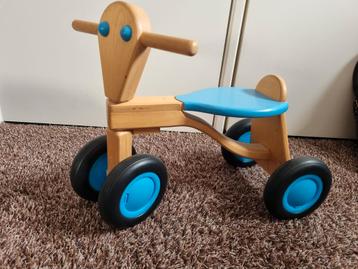 Van Dijk Toys Houten Loopfiets - Blauw beschikbaar voor biedingen