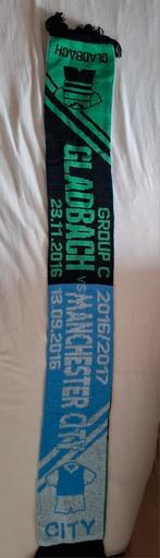 Gladbach - Man City sjaal, Ophalen of Verzenden, Zo goed als nieuw, Buitenlandse clubs, Vaantje of Sjaal