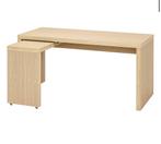 Malm bureau, Huis en Inrichting, Bureaus, Ophalen, Zo goed als nieuw