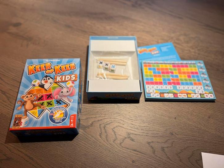 Keer op Keer Kids - Leuk dobbelspel voor kinderen!, Hobby en Vrije tijd, Gezelschapsspellen | Bordspellen, Zo goed als nieuw, Een of twee spelers