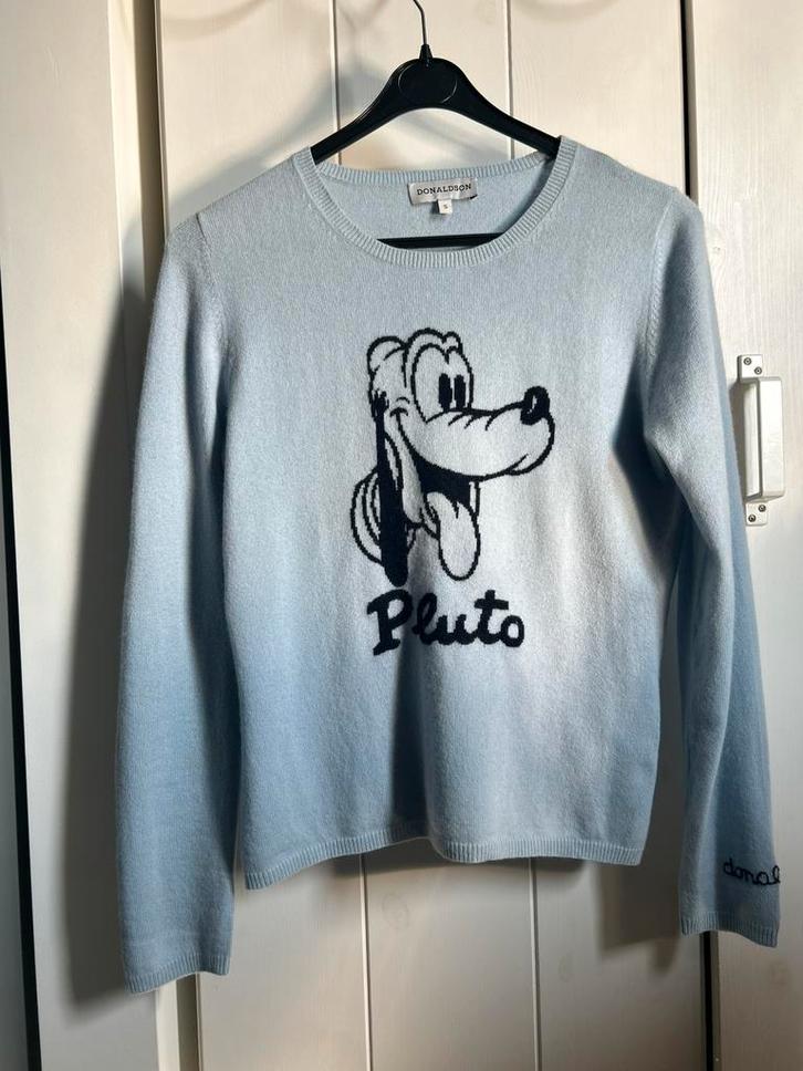 Donaldson cashmere trui, Kleding | Dames, Truien en Vesten, Zo goed als nieuw, Maat 36 (S), Blauw, Ophalen of Verzenden