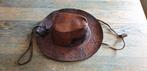 Prachtige Ayacucho lederen design hoed (Western/Cowboy)., Ophalen of Verzenden, Zo goed als nieuw, Hoed