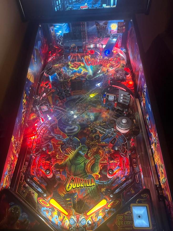 Godzilla PRO Flipperkast- Stern Pinball, Verzamelen, Automaten | Flipperkasten, Zo goed als nieuw, Elektronisch, Flipperkast, Stern