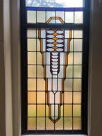 Glas in lood raam ca 150x90cm, Doe-het-zelf en Verbouw, Glas en Ramen, Ophalen, Gevelraam of Ruit, Gebruikt, Glas in lood