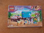 Lego Friends 3186 Emma's paardentrailer, compleet met boekje, Ophalen of Verzenden, Zo goed als nieuw, Complete set, Lego