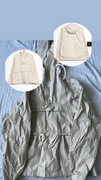 Dames eindjack met capuchon. Anorak jacket, Beige, Zo goed als nieuw, Maat 36 (S), Bershka