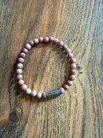 Rebel & Rose armbandje met roze kralen in maat S, Ophalen of Verzenden, Zo goed als nieuw, Elastiek, Roze