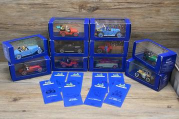 Tintin auto collectie – set van 10 modellen met boekjes beschikbaar voor biedingen