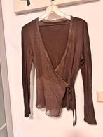 Speciale bruine vest - Just B., Kleding | Dames, Ophalen of Verzenden, Zo goed als nieuw, Maat 38/40 (M), Bruin