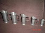 Tinnen Bekers, Antiek en Kunst, Antiek | Tin, Ophalen of Verzenden