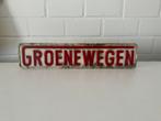 Groenewegen trailer reclame bord oldtimer vrachtauto truck, Ophalen of Verzenden, Zo goed als nieuw, Reclamebord