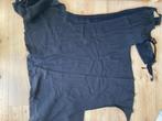 Reststuk stof french terry/‘hoodie stof’ zwart, Zwart, Ophalen of Verzenden, Zo goed als nieuw, 30 tot 120 cm