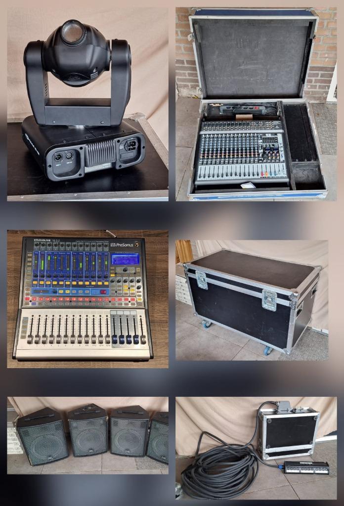 Pro audio & licht -> van alles wat, Audio, Tv en Foto, Professionele Audio-, Tv- en Video-apparatuur, Zo goed als nieuw, Audio